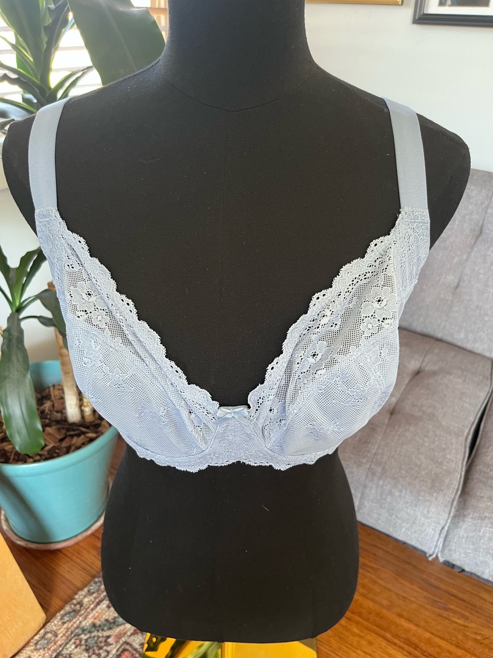 NWT Understance Georgia Flexwire Balconette Bra in Powder Blue size 30J